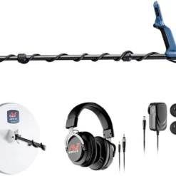 MINELAB GPX 6000 Gold Metal Detector with 11” Monoloop & 14” Double-D Waterproof Coils (Wireless Headphones Included)